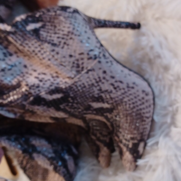 Jessica Simpson Loury Over the Knee OTK Stilletto Snake Print Boots Size 6M NEW - Picture 9 of 13